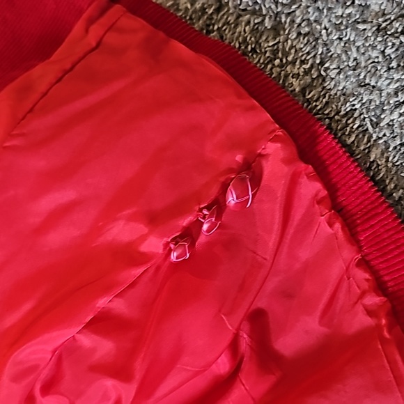 STUNNING VINTAGE COLLECTIONS MISSY RED CORDUROY BLAZER - Picture 7 of 12